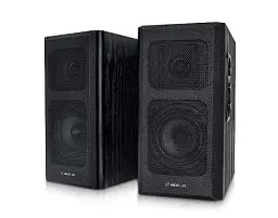 Колонки 2.0 REAL-EL S-250 Black, 2 x 10 Вт, МДФ, живлення від мережі 220V, керування збоку (S-250)