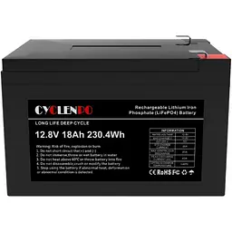Акумулятор Cyclen 12.8V 18AH LiFePo4 - мініатюра 2