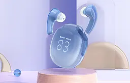 Навушники ACEFAST T9 Crystal (Air) color bluetooth earbuds Glacier Blue - мініатюра 4
