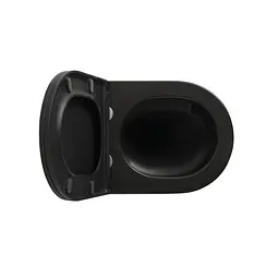 Унітаз підвісний Mixxus Premium Bevel-0304-T1 Black 480x360x360 мм сист. змиву Tornado 1.0 MP6677, Чорний матовий - мініатюра 7