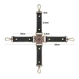 BDSM набір Rebellion Reign Hogtie Set (чорний) - мініатюра 8