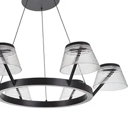 Люстра Brille лофт підвісна LED 48W WW BK (BL-853S/4) - мініатюра 3