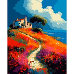 Картина за номерами Santi Італійська вілла, 40x50см (955786)