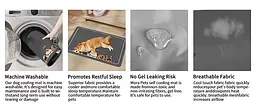Літня охолодна підстилка для котів Derby Ice Silk Summer Pet Cooling Mat Cats Smile 45х60 см - мініатюра 5