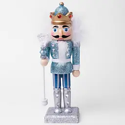 Фігурка декоративна Novogod'ko Лускунчик 20 см блакитна (974682) - мініатюра 2
