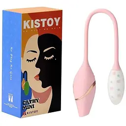 Віброяйце з вакуумним стимулятором KisToy Cathy Mini - мініатюра 5