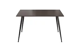 Кухонний стіл Марсель 40 Ferrum-decor 75x120x70 Чорний метал ДСП Венге Магія 16 мм (FRD-106763)