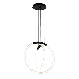 Люстра стельова LED Levistella 7812022 (300+400) BK, 26W, чорний, сучасний стиль, діаметр 300/400 мм - мініатюра 2