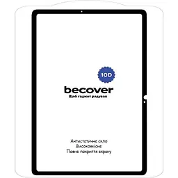 Захисне скло BeCover 10D для Samsung Galaxy Tab S9 SM-X710/SM-X716 11" Black (710581) - мініатюра 2