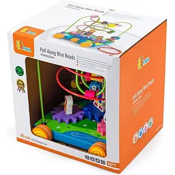 Дерев'яний лабіринт-каталка Viga Toys Шестерінки (50120) - мініатюра 2