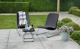 Комплект садових меблів Keter Rio Patio Set графіт - мініатюра 9