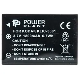 Акумулятор до фото/відео PowerPlant Kodak KLIC-5001, DB-L50 (DV00DV1151) - мініатюра 2