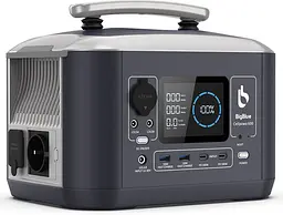 Портативна зарядна станція BigBlue CP600 600W 537.6Wh Black - мініатюра 2
