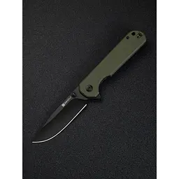 Ніж cкладний Sencut Aetheris S24095-2 зелений G10, чорне лезо - мініатюра 9