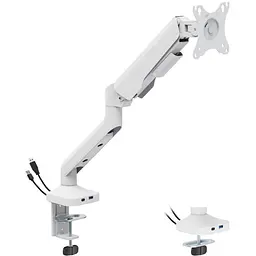 Кронштейн настільний для монітора 17-40 дюймів Officepro MA-451-W White - мініатюра 2