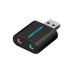 Звукова плата Vention Audio USB 2х3,5mm jack Metal (VAB-S17-B)