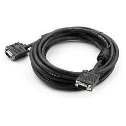 Кабель мультимедійний VGA M to VGA M 5.0m Vinga (VCPDCVGAMM5MBK) - мініатюра 2