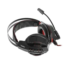 Ігрові накладні навушники Hoco W102 Cool, USB, 3.5mm, 2m, Червоний - мініатюра 3