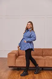 Куртка-сорочка 2в1 для вагітних демісезонна Alabama розмір M Lullababe Блакитний - мініатюра 8