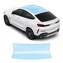 Антигравійна захисна бронеплівка за лекалами для BMW X6 G06 facelift 2023- зона даху