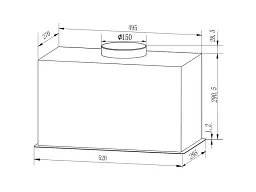 Витяжка вбудована Interline SENSE BL A/60 PB/2/T/INV - мініатюра 6