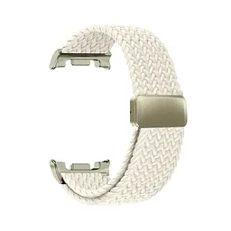 Ремінець для Samsung Watch 8/8 Classic (20x113 mm), Braided Solo Loop, бежевий, нейлоновий, текстильний, плетений, еластичний змінний браслет для смарт-годин, ArmorStandart (ARM87357) - мініатюра 2
