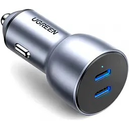 Автомобільний зарядний пристрій Ugreen CD213 QC 3.0 Dual USB-C 40W Grey (70594) [99310] - мініатюра 4