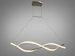 Люстра стельова LED Diasha 8112/900GD, 55W, 3025 лм, золото, сучасний стиль для дому - мініатюра 3