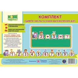 Цифри, числа та знаки математичних дій. Комплект -
