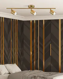 Світильник поворотний, спот Goldlux 327277 Goldi GU10 3x10W IP20 Золотий - мініатюра 2