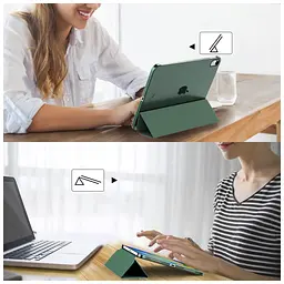 Чохол до планшета BeCover Tri Fold Hard Apple iPad 10.9" (2022/2024)/iPad (А16) 2025 11" Dark Green (713319) - мініатюра 6