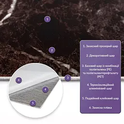 Самоклеюча стінова PET плитка Sticker Wall 600х300х2мм SW-00002319 - мініатюра 2