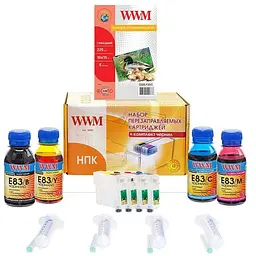 Комплект перезаправних картриджів WWM Epson Stylus TX210/TX219/TX410/TX419 (RC.T073N-1)
