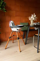 Стілець для годування Childhome Evolu 2 з бампером, горіх (CHEVOCHFR) - мініатюра 25
