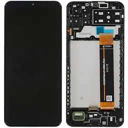 Дисплей Samsung A135 Galaxy A13 4G/M135 чорний, оригінал PRC, з рамкою, SM-A135F BS066FBM-L01-D800_R5.5