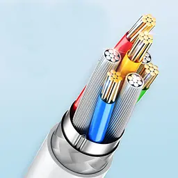 Кабель для швидкого заряджання та передачі даних Digital USB - Type-C 10A 2 м White - мініатюра 3