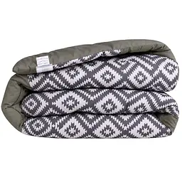 Ковдра MirSon Сolor Fun Line Silver Geo Zebra EcoSilk полуторна стандарт 140 х 205 см (2200014312849)