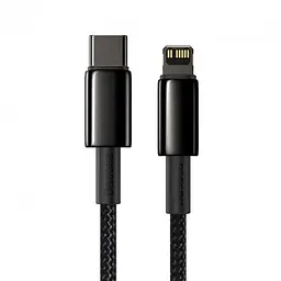 Кабель Baseus Tungsten Gold Fast Charging Cable Type-C to Lightning PD 20W 2m CATLWJ-A01 Black - мініатюра 5