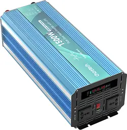 Інвертор Choetech з зарядкою, функція ДБЖ 12\220V 1500Вт, LiFePO₄/Li-ion/AGM/GEL, чиста синусоїда - мініатюра 3