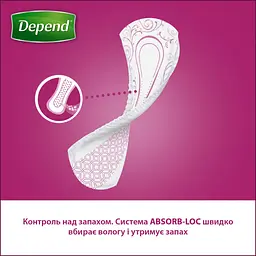 Урологічні прокладки Depend Super Pad 8 шт. (5029053546186//5029053561608) - мініатюра 5