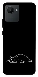 TPU чехол Demsky Lazy cat для Realme C30