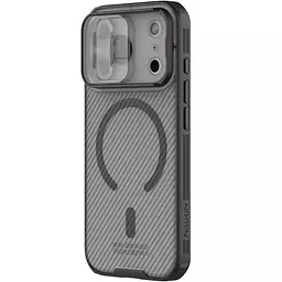 Карбонова накладка Nillkin CamShield Pro Magnetic для Apple iPhone 17 Pro (6.3) Transparent black - мініатюра 3