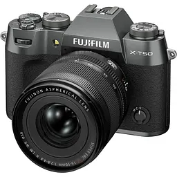 Бездзеркальний фотоапарат Fujifilm X-T50 Kit XF 16-50mm f/2.8-4.8 R LM WR Charcoal Silver (16828650) [172737] - мініатюра 3