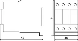 Пускач ПМ 1‑18‑10 Q7 400B (LC1‑D1810) АСКО‑УКРЕМ (A0040010077) - мініатюра 8