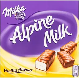 Цукерки Milka Alpejskie Mleczko o smaku waniliowym 330 г