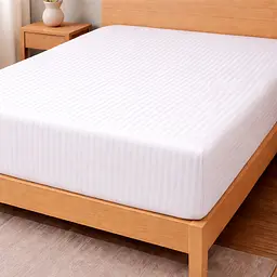 Простирадло на гумці Love You Смужка Біла бязь 160х200+25 см (7633)