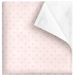 Багаторазова непромокаюча пелюшка Cosas Mini Dots CS1 100х140 см рожева (Diaper_DotsGreyRose_100x140)
