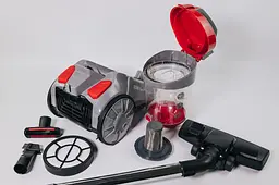 Пилосос Grunhelm GVCM243CR ECO Power циклон червоний (134282) - мініатюра 2