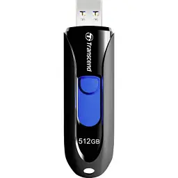 USB флеш накопичувач Transcend 512GB JetFlash 790 Black USB 3.1 (TS512GJF790K) - мініатюра 3