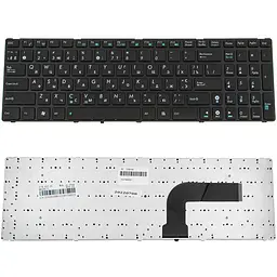 Клавіатура для ноутбука ASUS (A52, K52, X54, N53, N61, N73, N90, P53, X54, X55, X61), укр, чорна (версія K52)